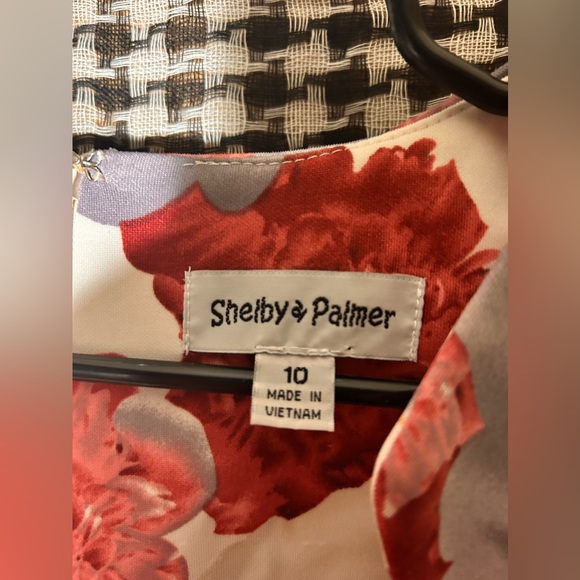 Shelby and Palmer Pastel Roses Floral BodyCon Dress Women’s Size 10 - Picture 2 of 6